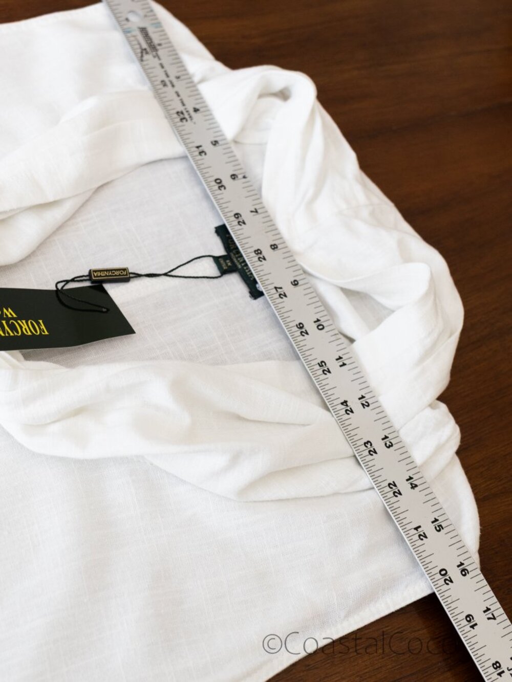 For Cynthia Dress 1X White Linen Blend Cowl Neck HiLow Resortwear Coastal Cruise - Picture 7 of 9